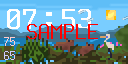 Pixel Art Clock app preview